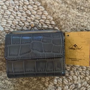 Patricia Nash Brand New w/tags Gray Leather Astor Wallet